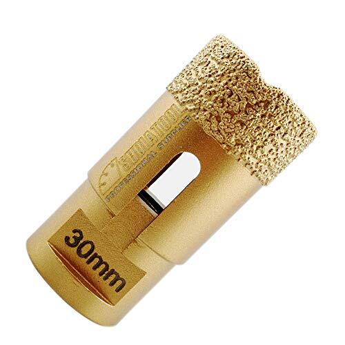 SHDIATOOL - 1 pezzo Golden Dry Diamond Drill Core Bit Vacuum Brazed (a2B)