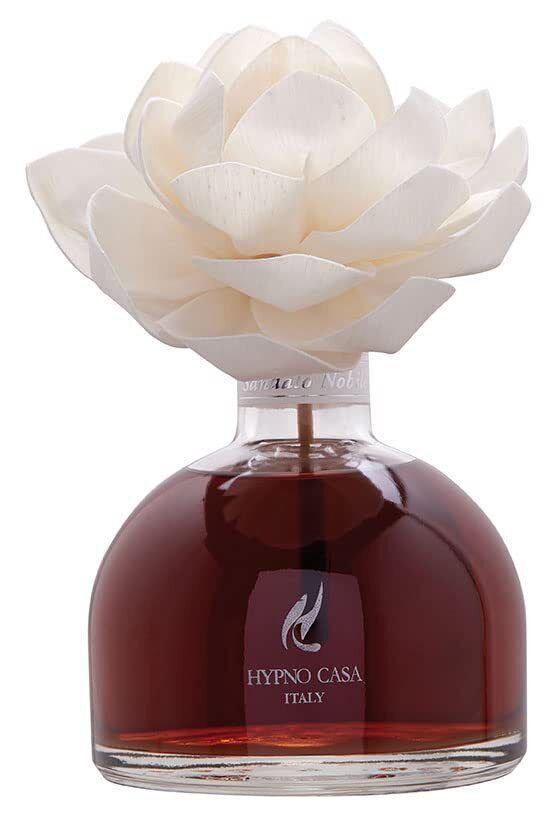 Diffusore di essenza profumata per ambiente con fiore - 250ml (Sandalo (i3e)