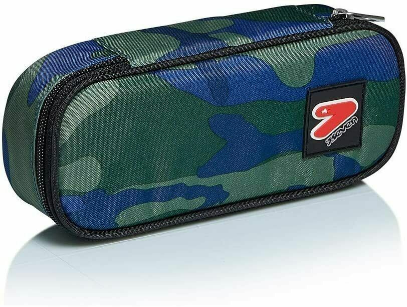 ASTUCCIO portapenne SEVEN double CAMO ROYALE pencil bag round attrezzato