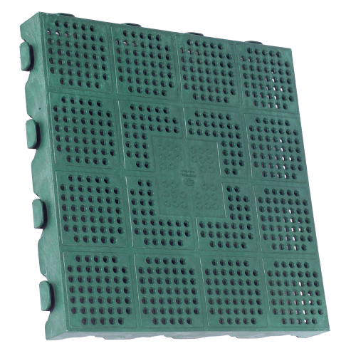 Pavimento verde polipropilene cm 39x39x4,5 interno giardino incastri giunzione