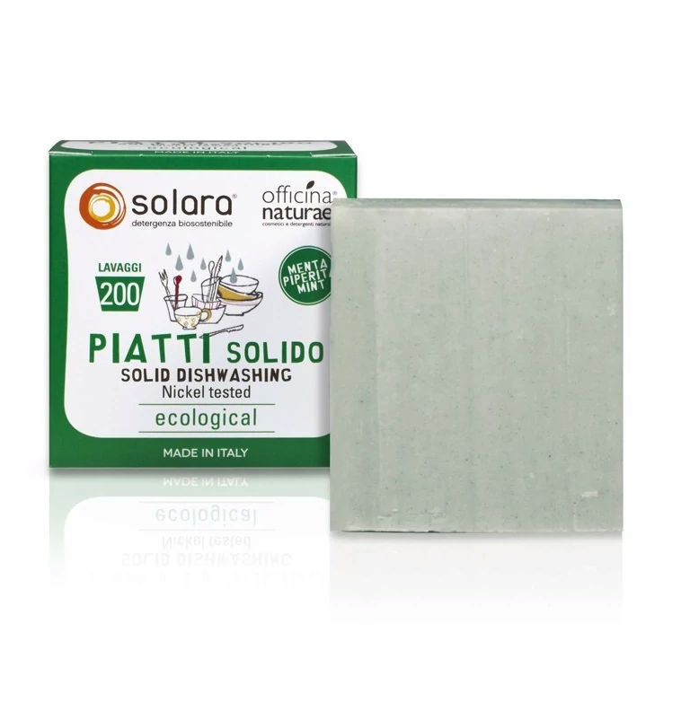 Officina Naturae Detersivo Piatti Solido Menta Piperita 180 g Bio Vegano