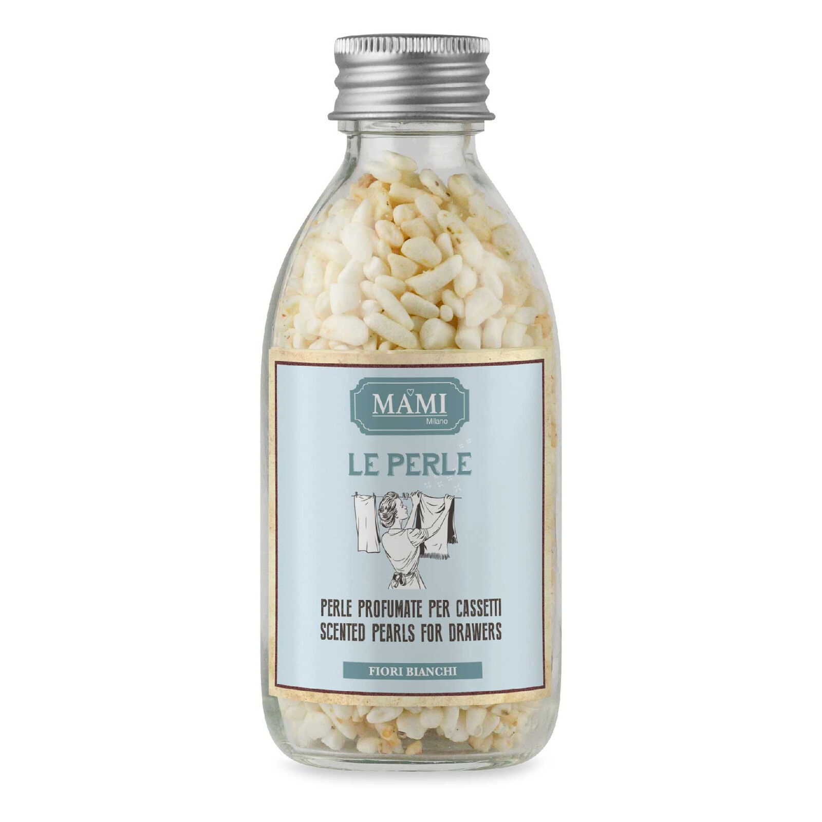 Mami Milano Perle profumate per tessuti da inserire nei cassetti "Fiori Bianchi"
