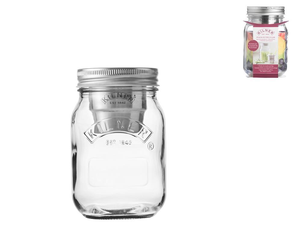 KILNER Barattolo In Vetro Con Cucchiaio, Lt.0,5