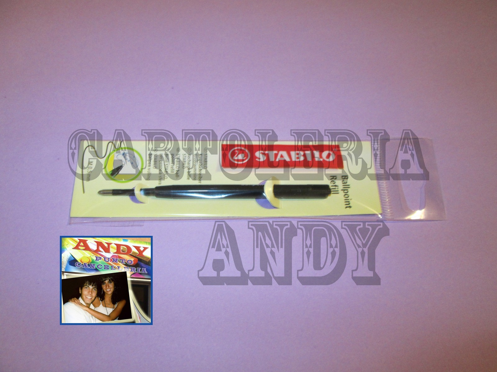 REFILL PER PENNA A SFERA POINTBALL - STABILO - INCHIOSTRO NERO - COD. 2/046-02