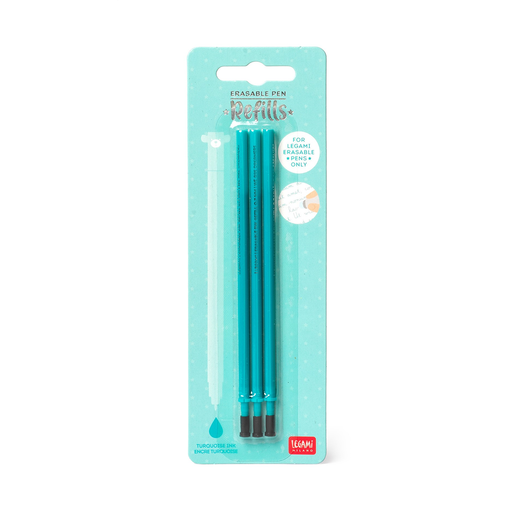 Refill Per Penna Cancellabile  3pz Turchese | Legami