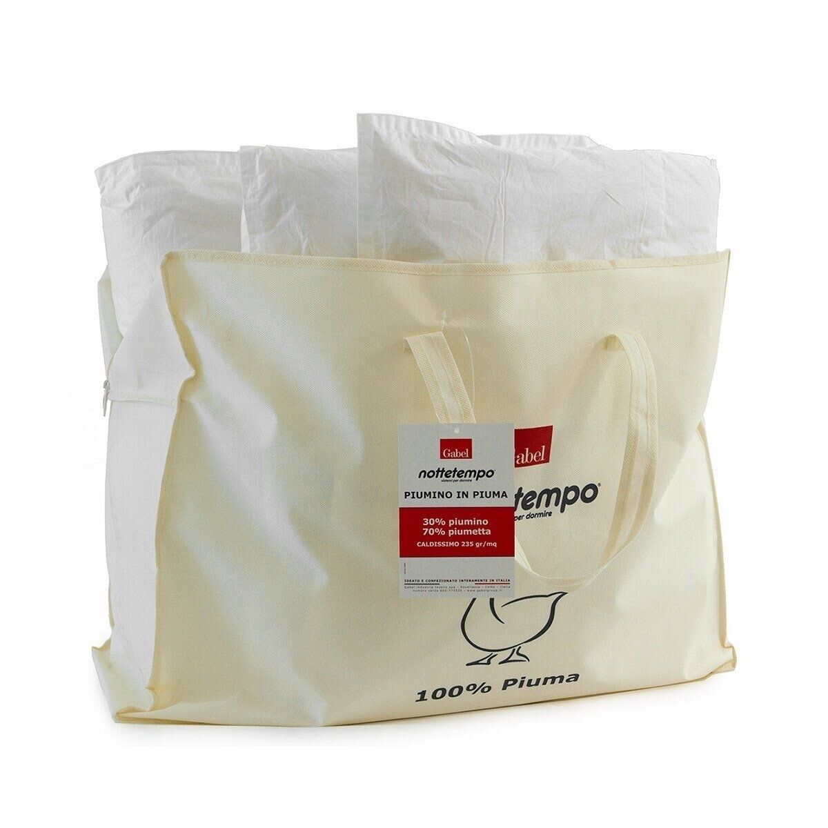 Piumino Caldissimo Gabel piuma d'oca 30% piumino 70% piumetta Matrimoniale AA261
