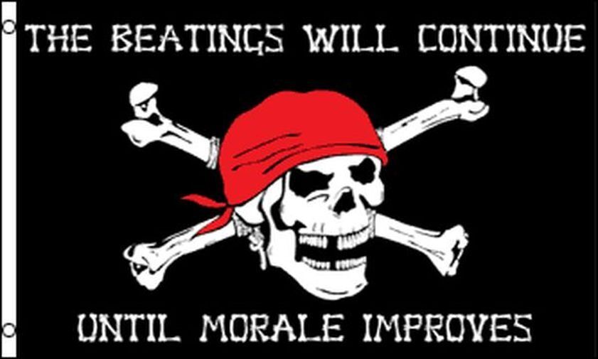BANDIERA PIRATA SENZA MORALE 150x90cm - BANDIERA DEI PIRATI - TESCHIO 90 x 150 c