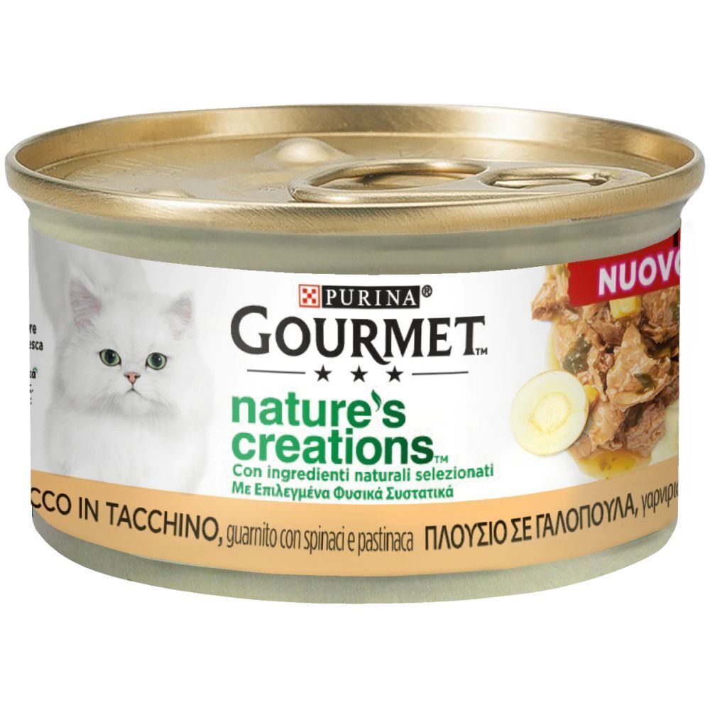 Gourmet Nature's Creations 85gr Tacchino con Spinaci e Pastinaca