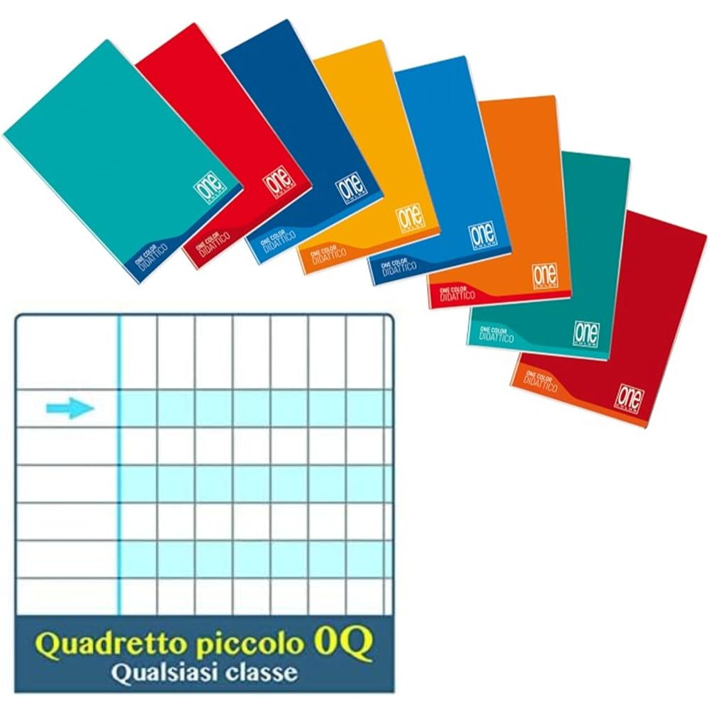 SET 6 MAXI QUADERNO DIDATTICO PER DISGRAFICI RIGATURA Q