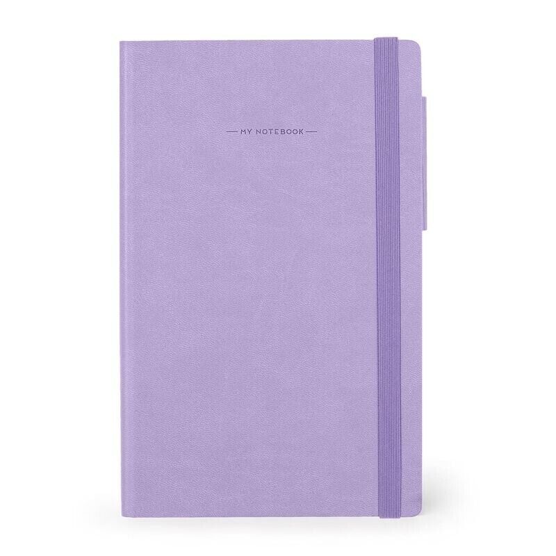 LEGAMI - TACCUINO quaderno MY NOTEBOOK a righe LAVANDA con elastico 13 X 21 cm