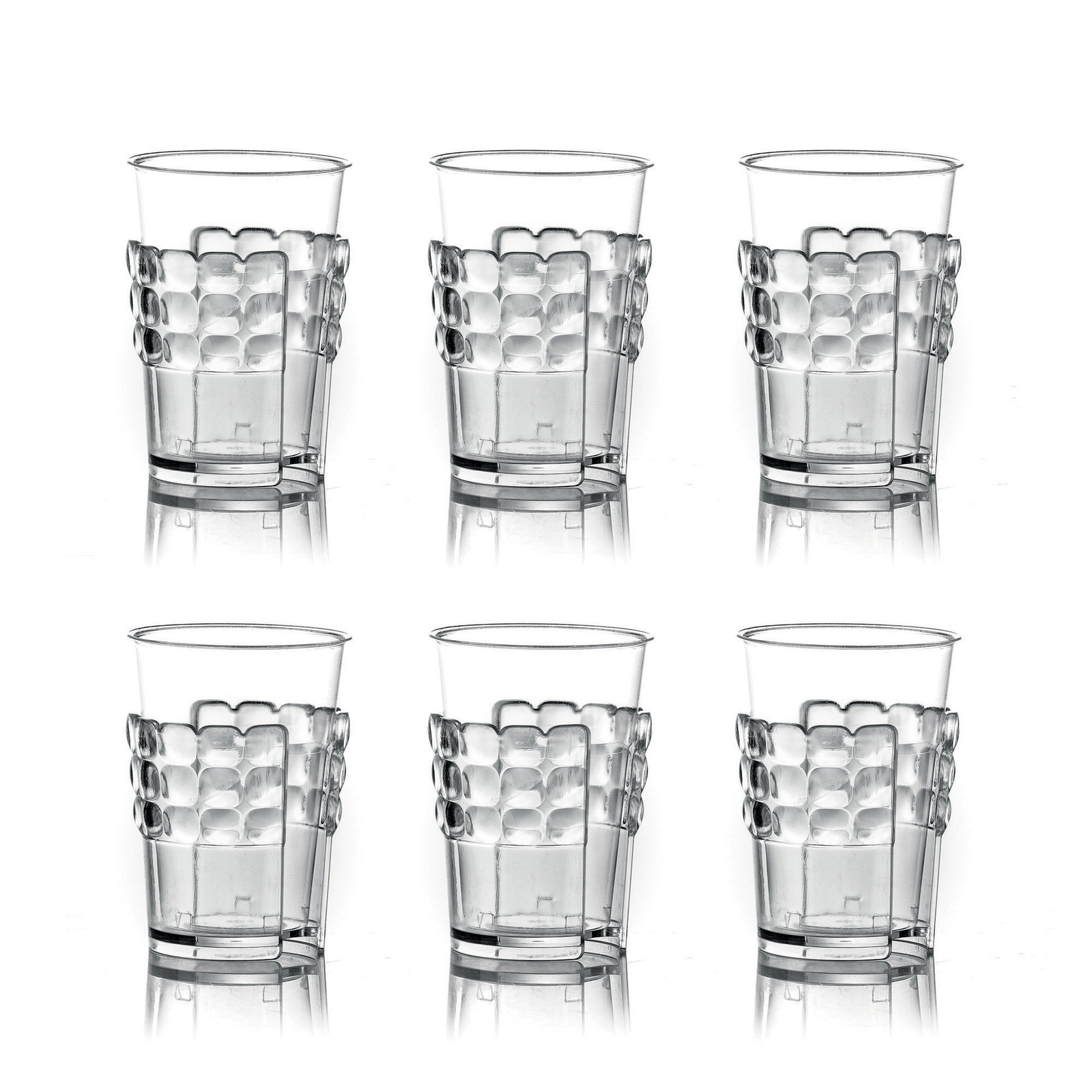 GUZZINI - Tiffany Set 6 Pezzi Reggibicchieri Trasparente Acrilico 19970000