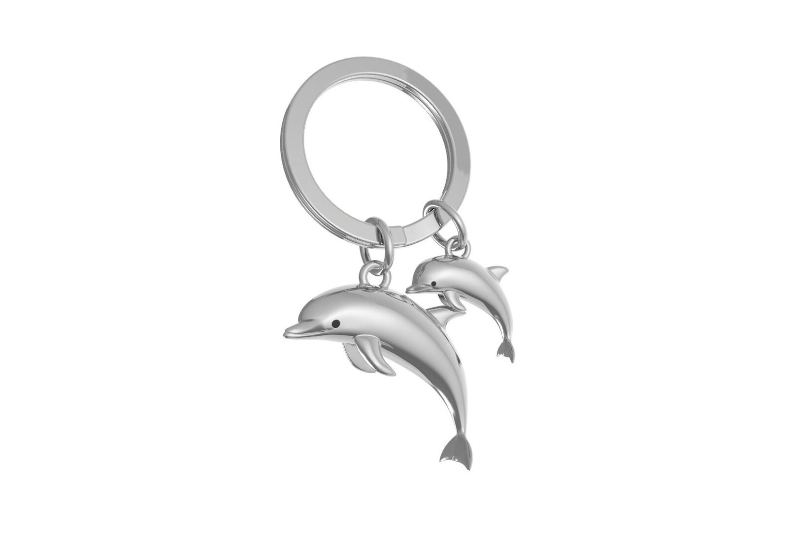 PORTACHIAVE DELFINO ACCIAIO