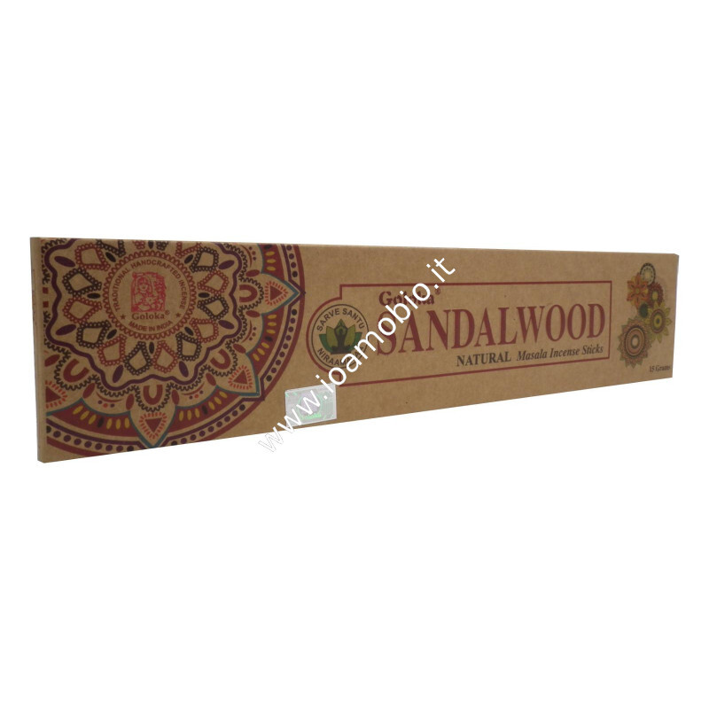 Incenso Organico Goloka - Sandalwood - Incenso Biologico Indiano