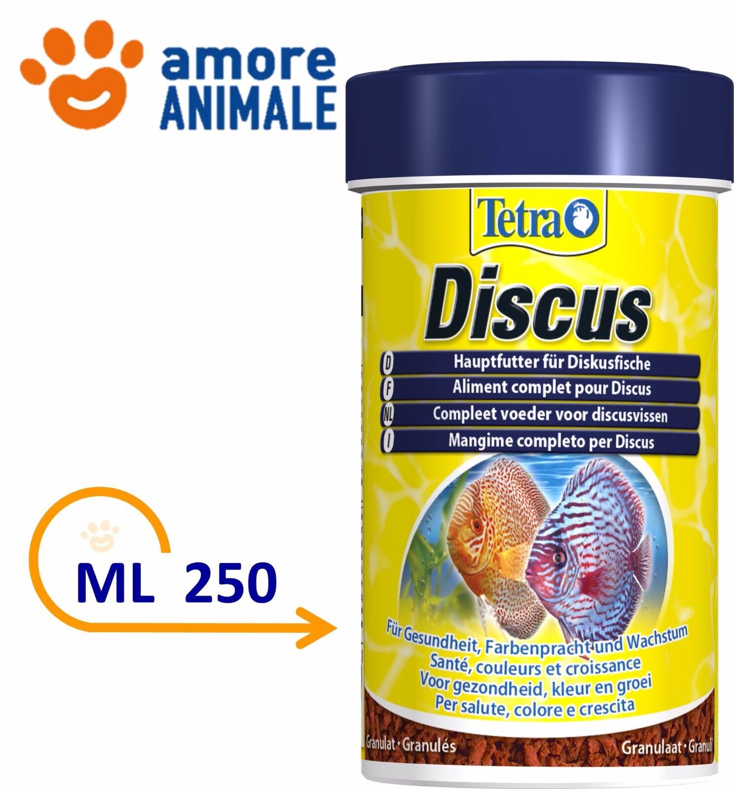Tetra Discus 250 ml - Mangime in granuli di alta qualità