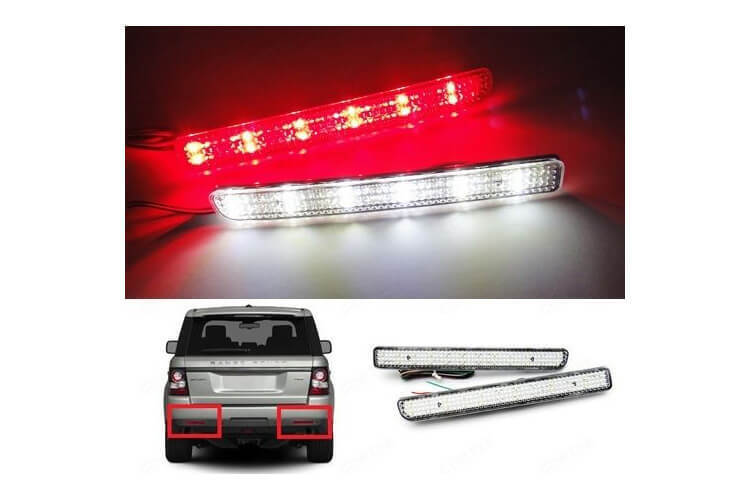 Kit 2 Fanali Posteriori A Led Trasparente Per Discovery 3 4 Range