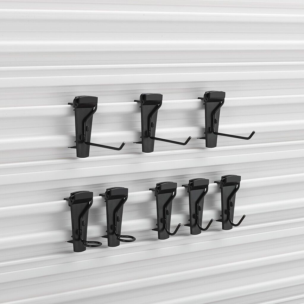 KIT 8 GANCI PICCOLI IN ACCIAIO TRACK WALL STANLEY®