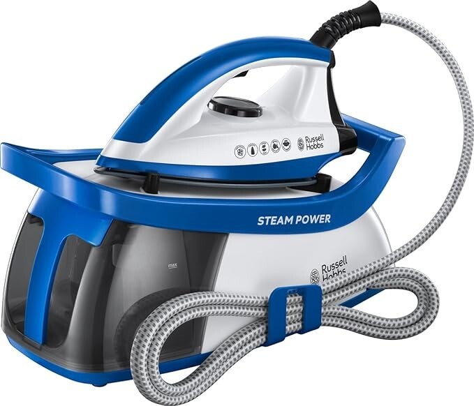FERRO CON CALDAIA RUSSEL HOBBS  STEAM POWER BLU 4,5 BAR