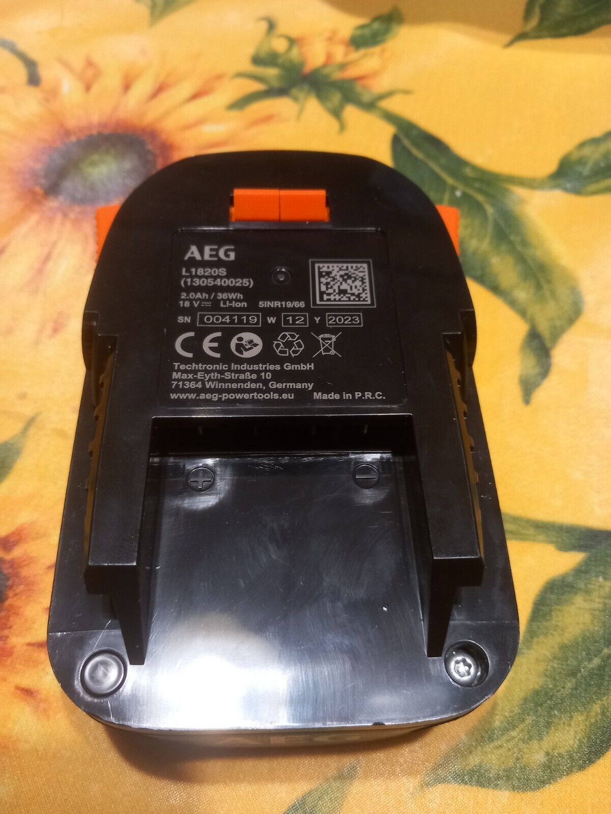 BATTERIA AEG COMPATTA LI-ION PRO 18V 2.0 Ah per UTENSILI AEG PRO 18V