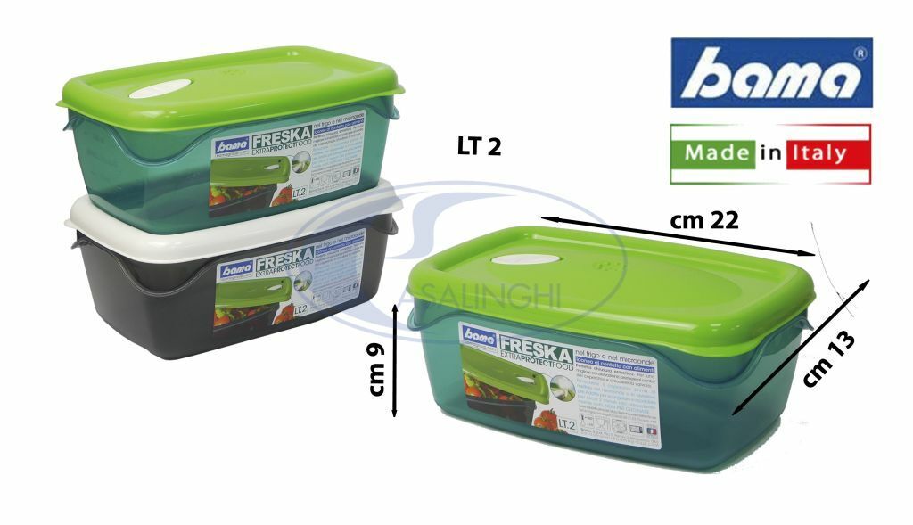 FRIGO BOX RETTANGOLARE LT. 2 FRESKA COLORI ASSORTITI