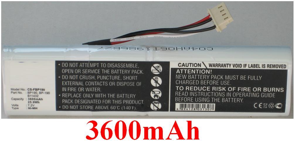 BATTERIE 3600mAh Per Fluke Scopemeter 192, 196, 199 Serie B11432 BP-190 BP190