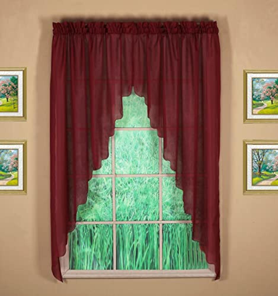(TG. Swagger 90W x 63L) Today's Curtain Emelia - Coppia di swagger in voile, 160