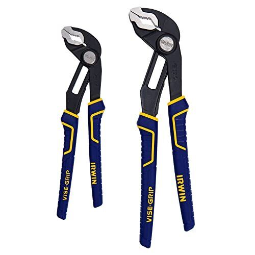 IRWIN VISE-GRIP GrooveLock Pliers Set, V-Jaw, 2 Piece, 2078709 by Irwin Tools