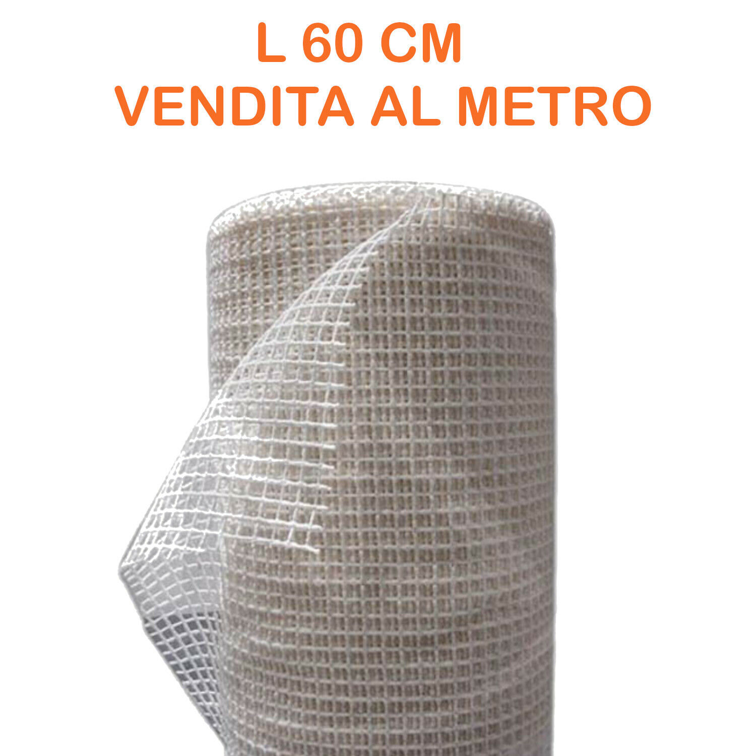 Rete antiscivolo tappeti sotto tappeto lattice antimuffa L 60cm VENDITA AL METRO