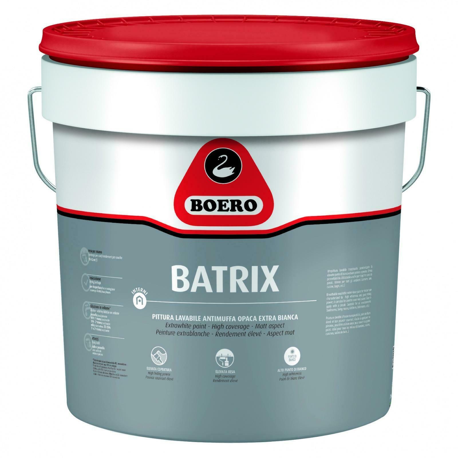 PITTURA BOERO BATRIX LAVABILE ANTIMUFFA 2,5 LT