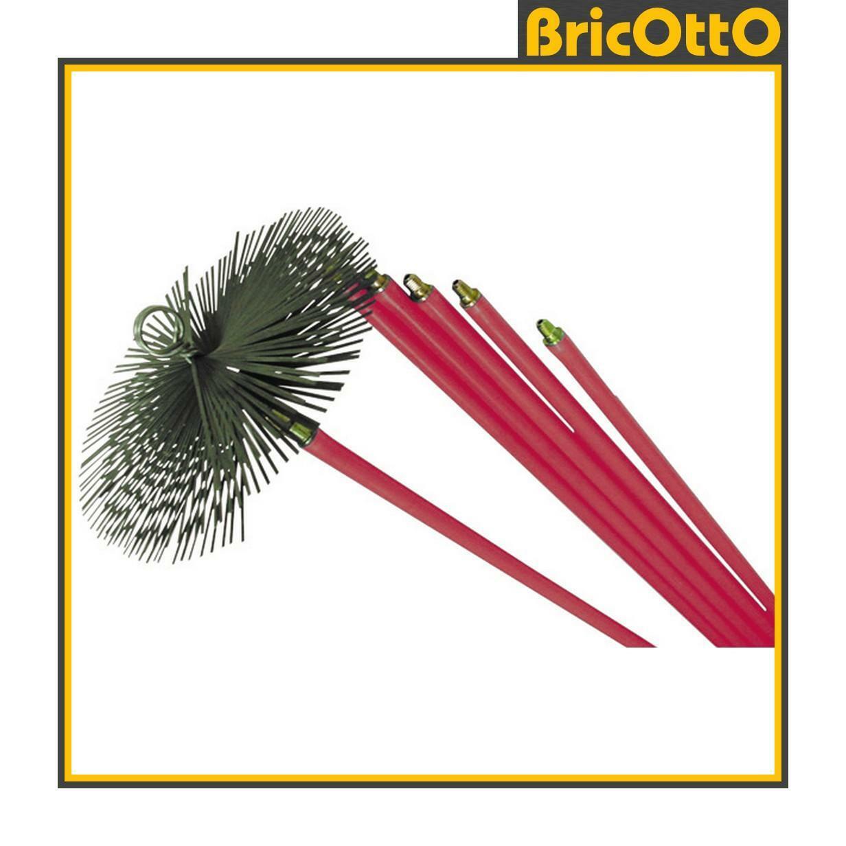 SCOVOLO IN KIT ASTE MT. 8,40 MM.250 PULIZIA CAMINO CANNA FUMARIA SIT
