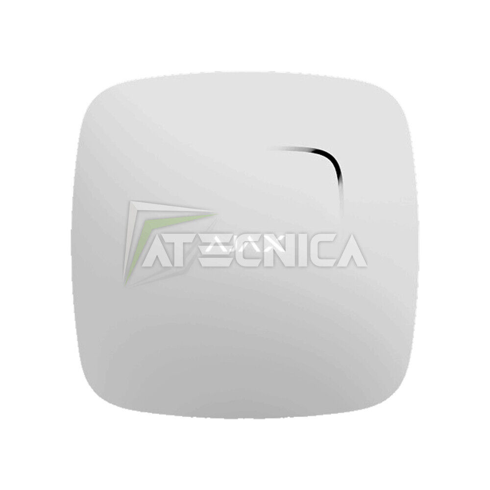 Rilevatore sensore fumo temperatura antincendio wireless AJAX FireProtect bianco