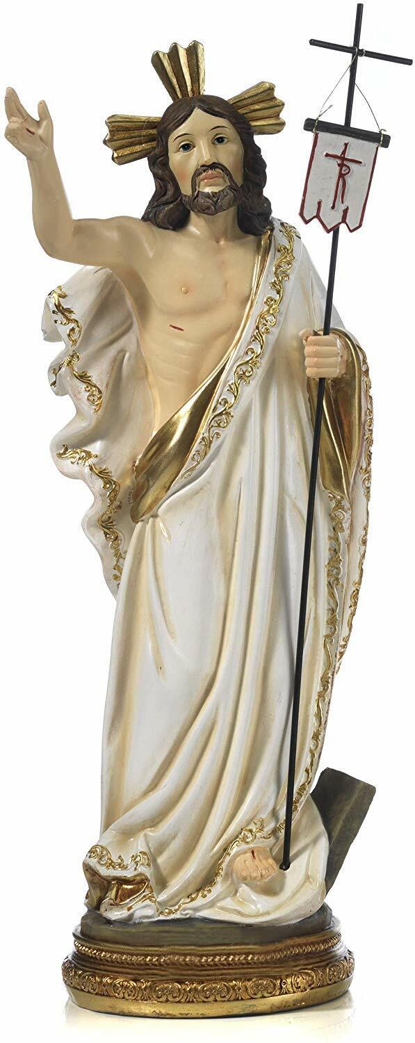Paben Articoli Religiosi Statua Gesù Cristo Risorto in Resina cm. 14,2