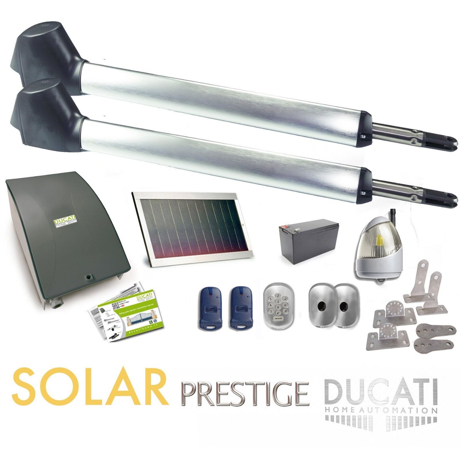 DUCATI EVO748 T SOLAR KIT Apricancello a 2 ante battenti Max 5mt/350kg ogni anta