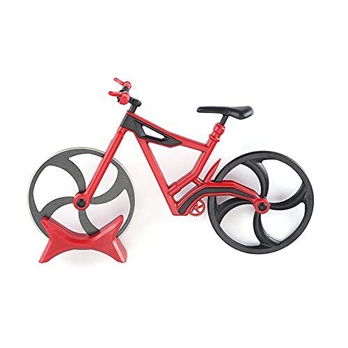 UUBRAU, tagliapizza per bicicletta, divertente tagliapizza, in acciaio (F6R)