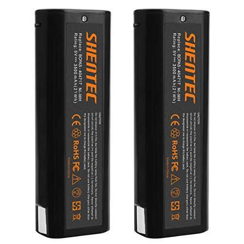 2pacchi Shentec 6V 3500mAh Ni-MH Batteria per Paslode 404717 B20544E (p6L)