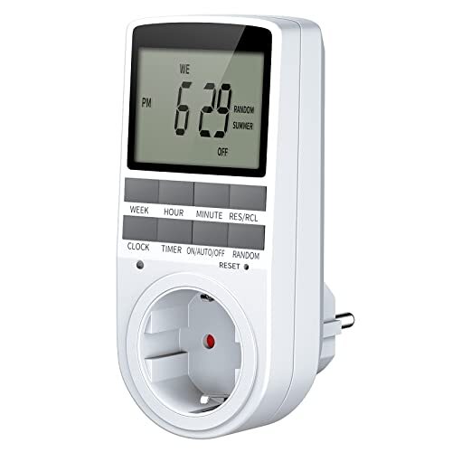 Presa Temporizzata Elettronica Digitale, Spina Timer Programmabile con (Z6S)