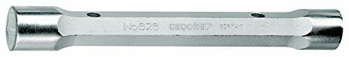 Gedore Chiave a tubo doppia massiccia, esagonale 6x7 mm - 626 6x7 (n2z)