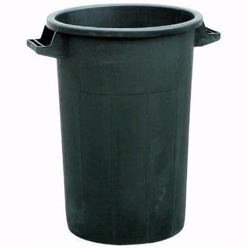 Bidone Immondizia in Plastica colore Nero Senza Coperchio Lt. 100