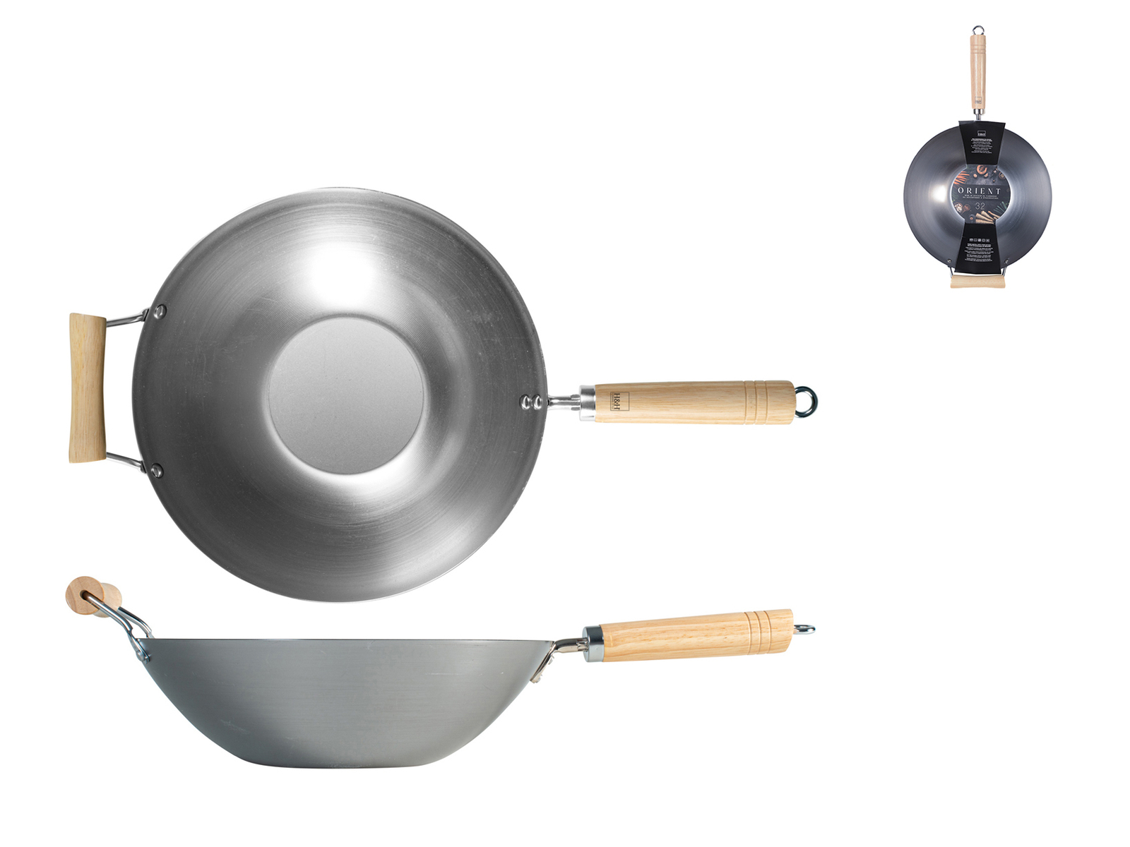 H&H Padella Wok Wasabi Alessandro Borghese Cm32
