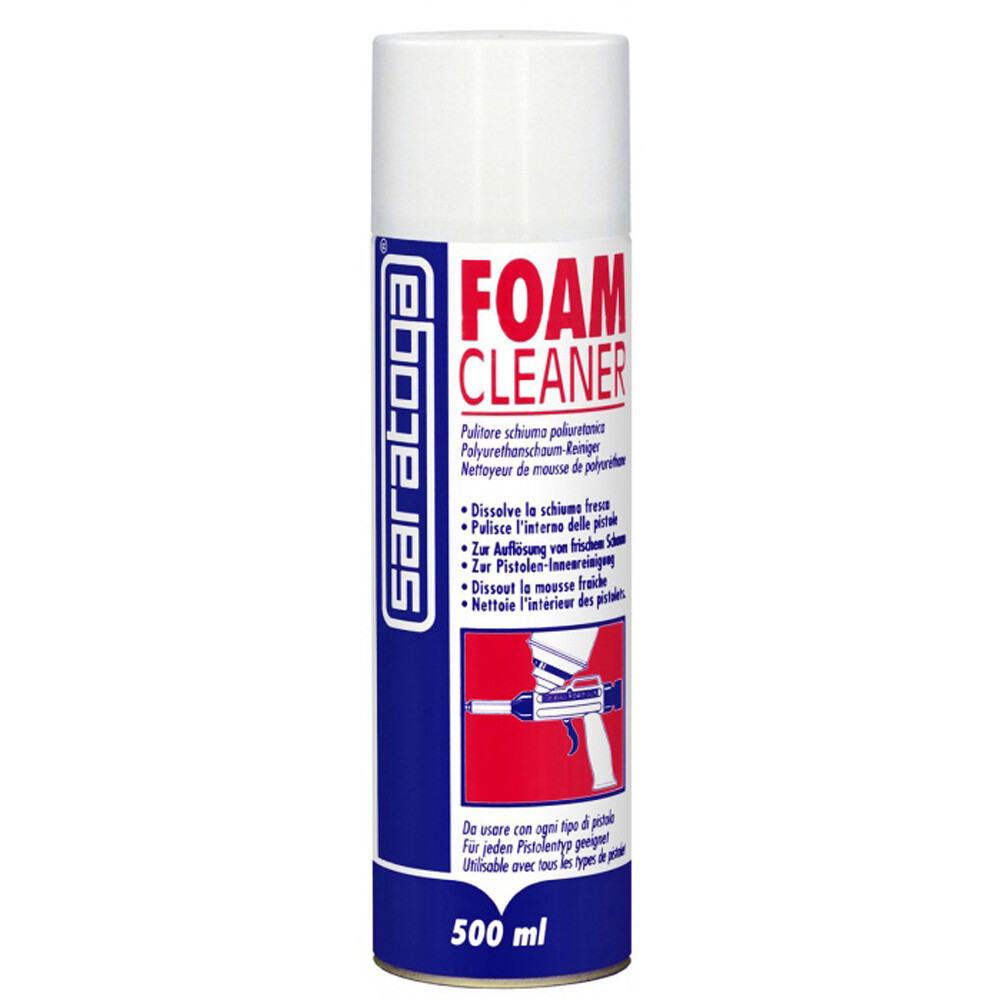 PULITORE PER PISTOLE PER SCHIUME POLIURETANICHE FOAM CLEANER 500ml SARATOGA