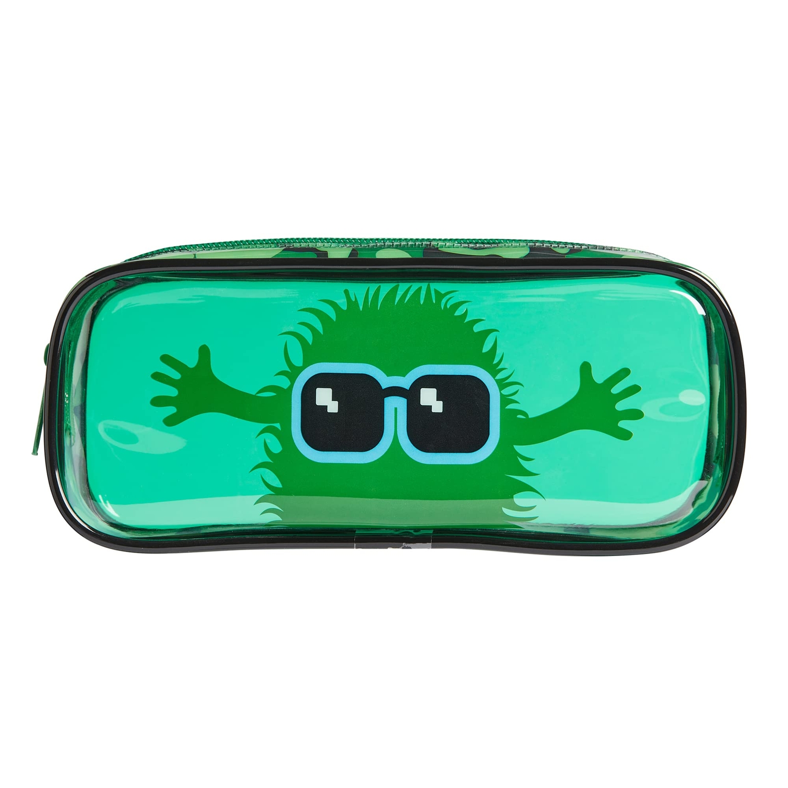 Tinc Cute Green Clear PVC School Pencil Case   Travel & Make Up Bag   Cosmetic S