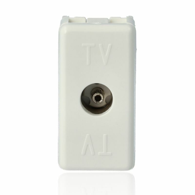 GEWISS GW20228 Presa coassiale TV Resistive diretta, connettore IEC femmina