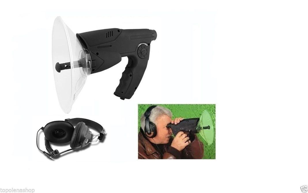 PDR*KIT MICROFONO SPIA  DIREZIONALE MONOCOLO REGISTRATORE CUFFIA ASCOLTOAMBIENTE