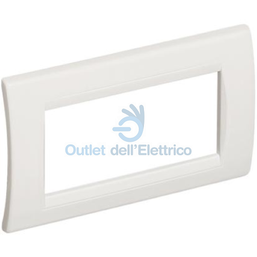 BTICINO W11120 INTERLINK - PLACCA CURVA 4P RESINA LIGHT
