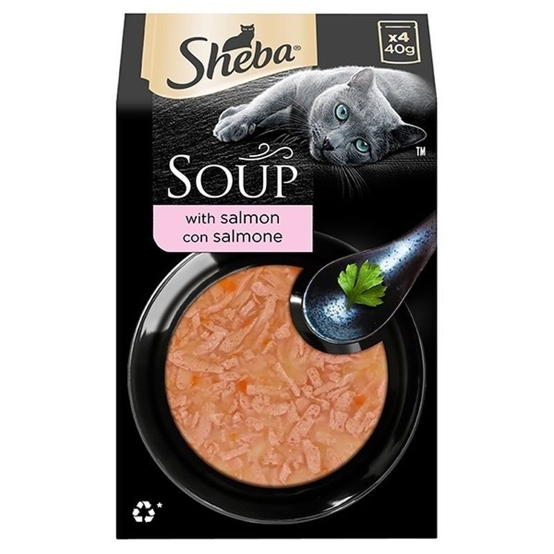 Sheba Soup 4 x 40gr Salmone