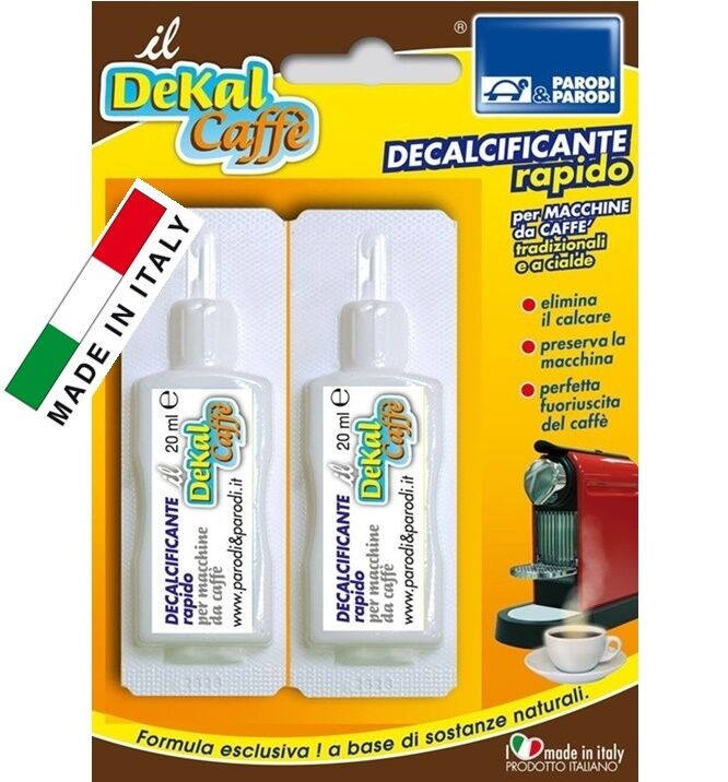 SET 2 PEZZI DECALCIFICANTE RAPIDO PER MACCHINE DA CAFFE' TRADIZIONALI E A CIALDE