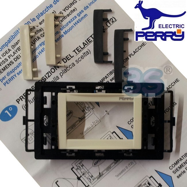 Perry 1PAFT54243IP - Adattatore kit di finitura placche per termostati da incass