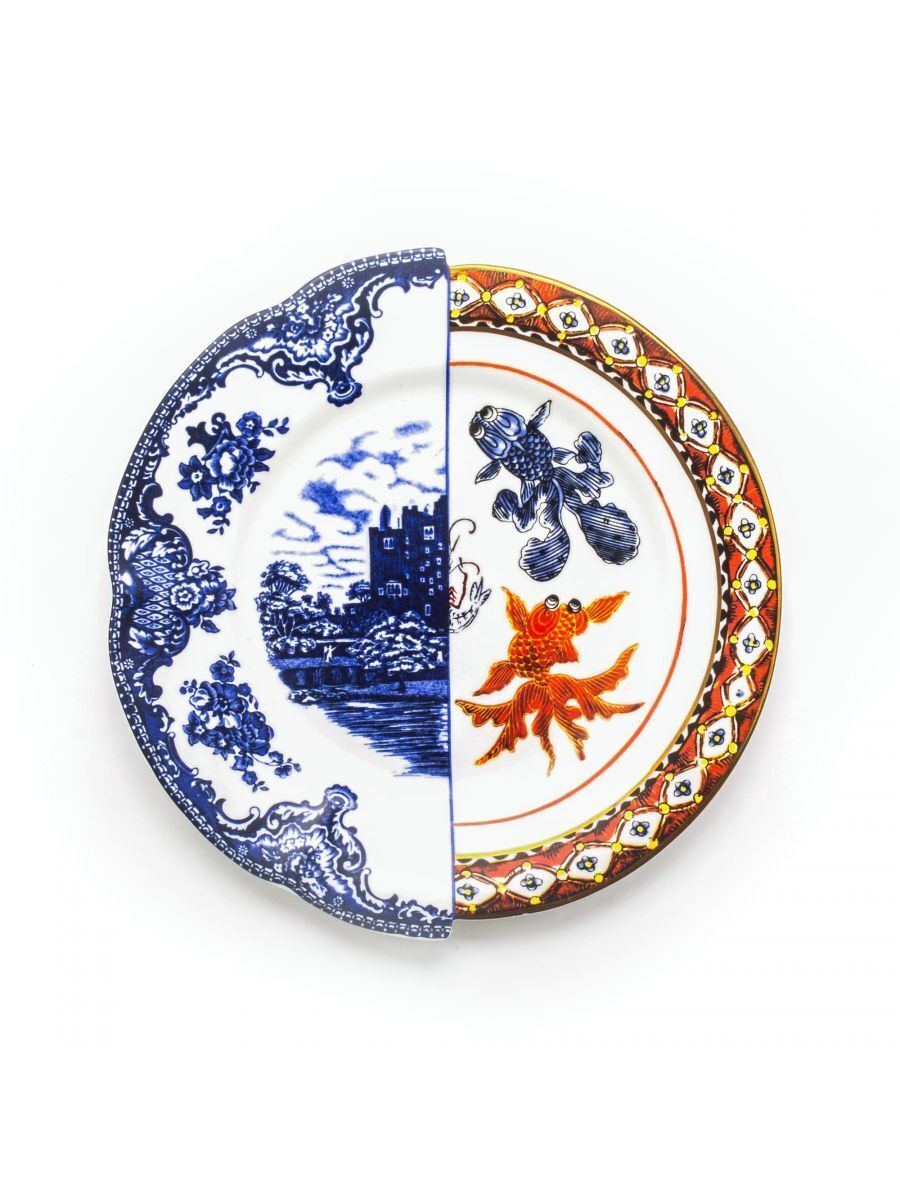 Piatto piano "ISAURA" SELETTI, collezione"HYBRID",art.09721,design CTRLZAK
