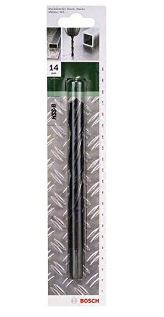 BOSCH - PUNTA DA TRAPANO PER FERRO 14MM HSS-R, DIN 338