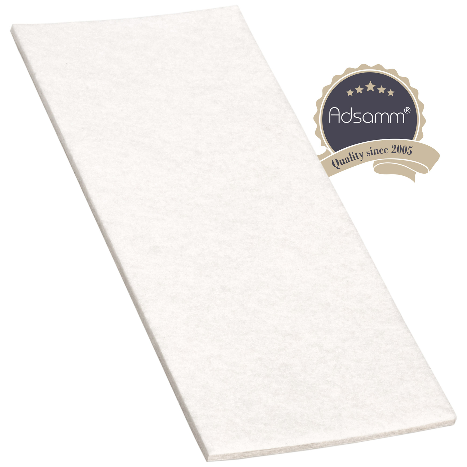 Adsamm® / foglio di feltro autoadesivo / bianco / 80x180 mm / rettangolare / ...