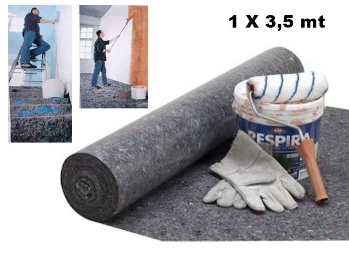 FELTRO ACCOPPIATO ASSORBENTE TERMOFUSO ANTISCIVOLO ANTIBATTERICO 1 X 3,5 METRI